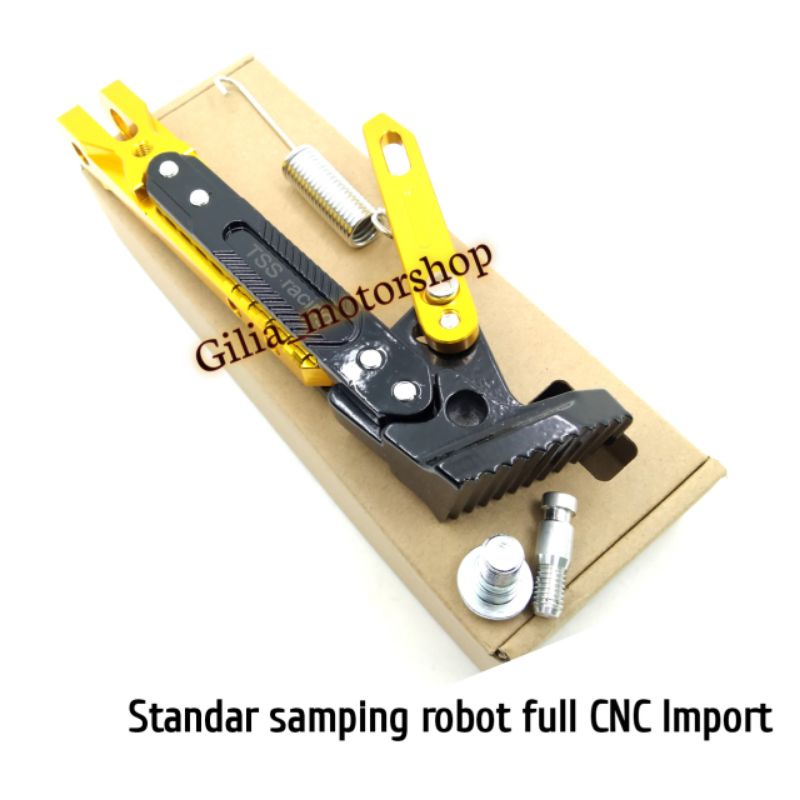 Standar Robot Full Cnc Standar Samping Standar Jagang Samping Robot bisa di stell panjang pendek Universal Scoopy Nmax Mio Beat Pcx