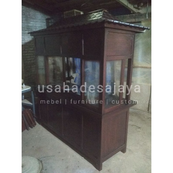 gerobak bakso model joglo atap sirap