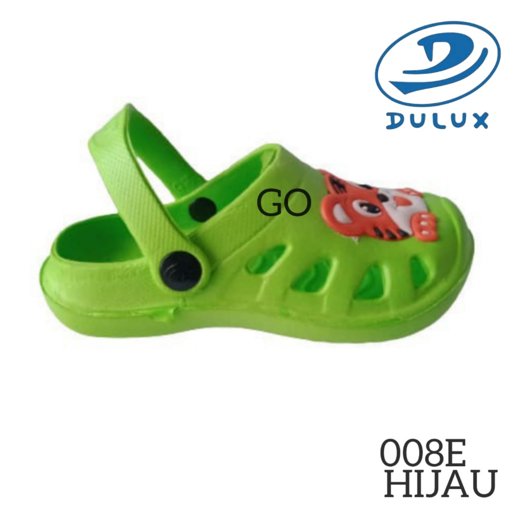 gos DULUX 008E TIGER Sandal Baim Anak Perempuan Karakter Tiger Awet Tahan Air Hujan Karet Lentur Ringan Sepatu Naik Gunung Motif TIGER