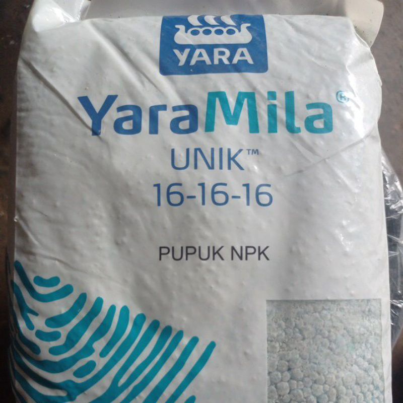 Pupuk Mutiara NPK 16 16 16 YaraMila, kemasan 1 kg