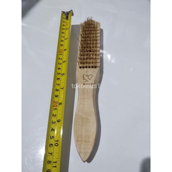 SIKAT KAWAT BAJA GAGANG KAYU 5 BARIS 6 BARIS/SIKAT KAWAT  STEEL WIRE BRUSH