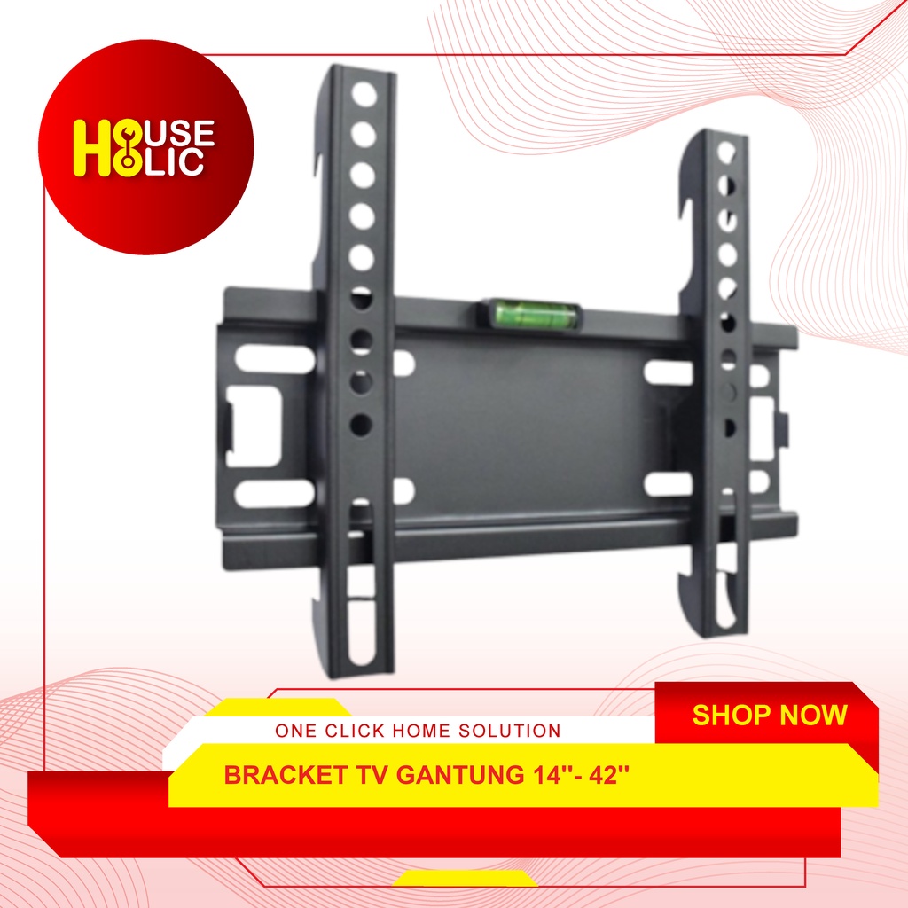 Bracket TV Gantung / Bracket LCD Gantung LED Push Pass 14&quot; - 42&quot; Inch