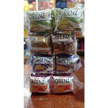 Bolu orenz soft cake all variant stoberi, blueberry, pandan, coklat isi 10