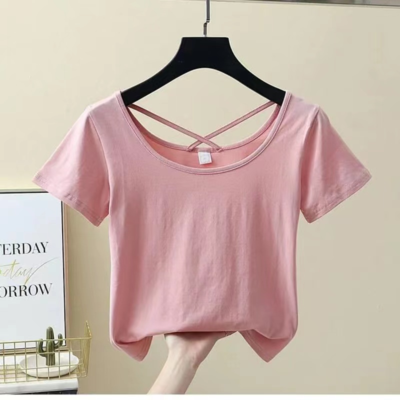 Monica Kaos polos lengan pendek | kaos polos v.neck | kaos polos wanita | kaos dalaman