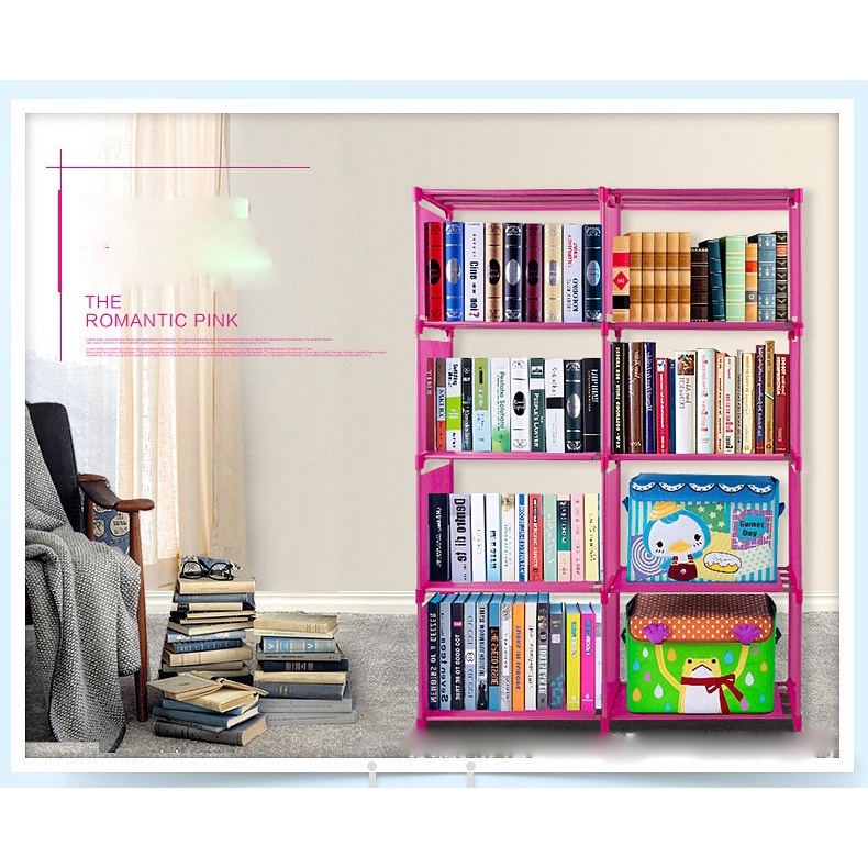 Rak Buku Book cabinet baju cloth rack pakaian piala 5 tingkat 4 layer