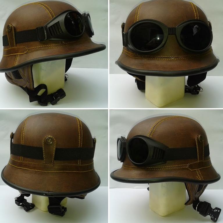 [PRODUK JL67A] Helm Retro Nazi Kacamata Klasik Handmade Jadul Era Perang Dunia II QDW