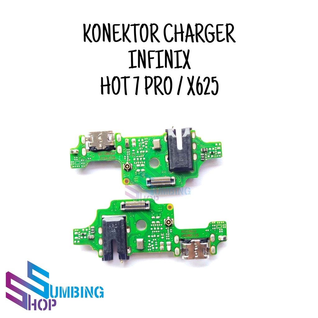 Konektor Charger Infinix Hot 7 Pro x625 Pcb Board Usb Papan Mic