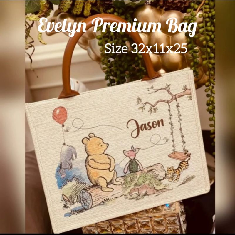 Tas Souvenir Kanvas EVELYN BAG Custom Design