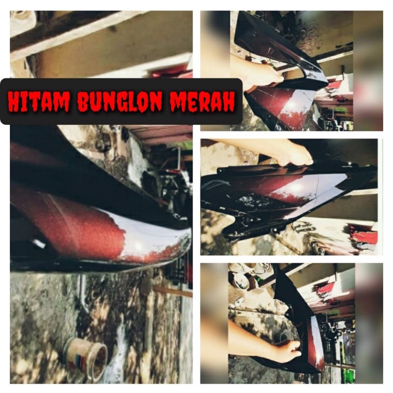 Cat Motor Bunglon Hitam Merah Cat Bunglon Hitam Warna Merah 240 ML