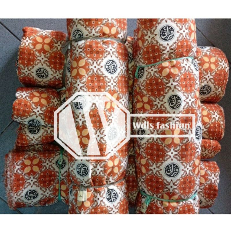 KAIN BATIK SERAGAM QIROATI OREN PERMETER