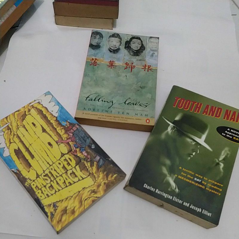 HARGA 1AN NOVEL CLIMB THE PINSTRIPED BACKPACK/TOOTH AND NAIL BY CHARLES HARRINGTON ELSTER AND JOSEPH