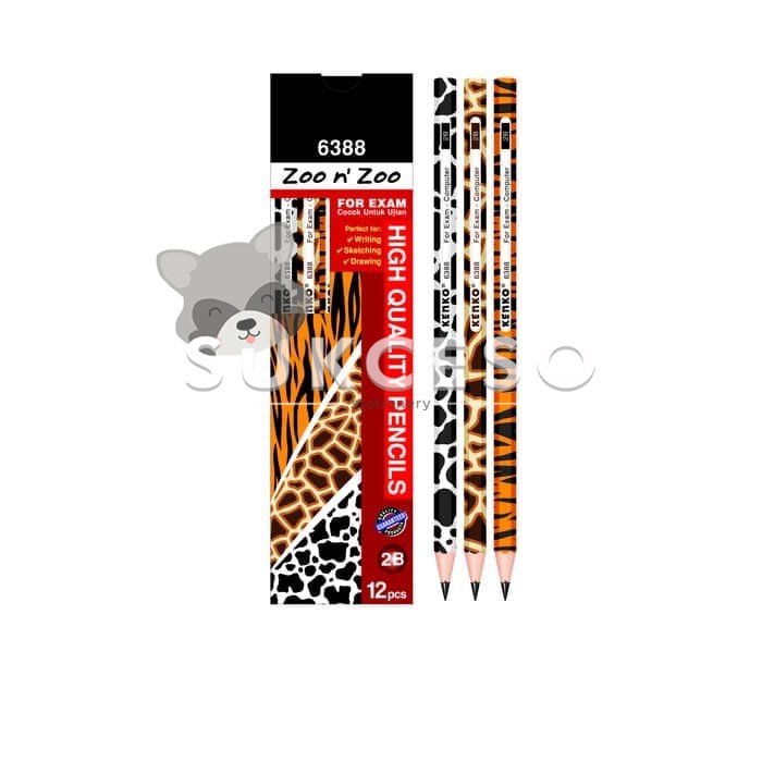 

Kenko Pensil 2B 6388 Zoo n' Zoo / Pensil Motif Gambar Lucu Unik Murah