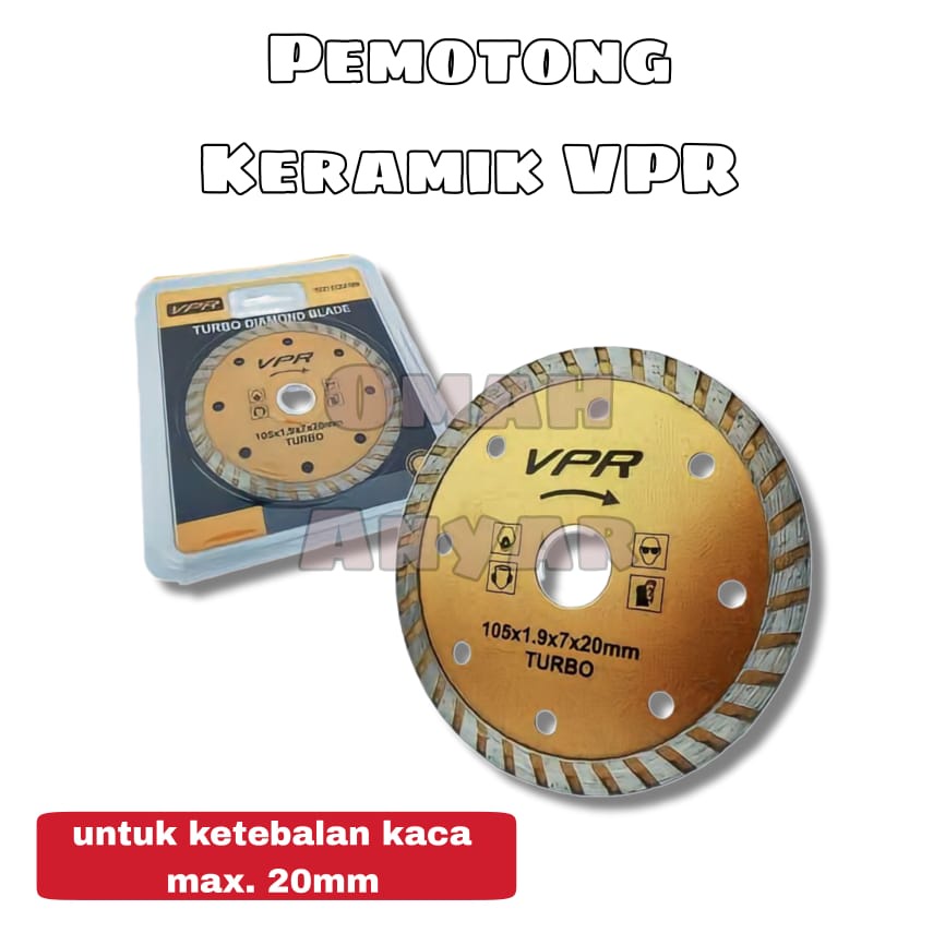 Diamond Wheel Turbo Mata Gerinda Pemotong Keramik VPR