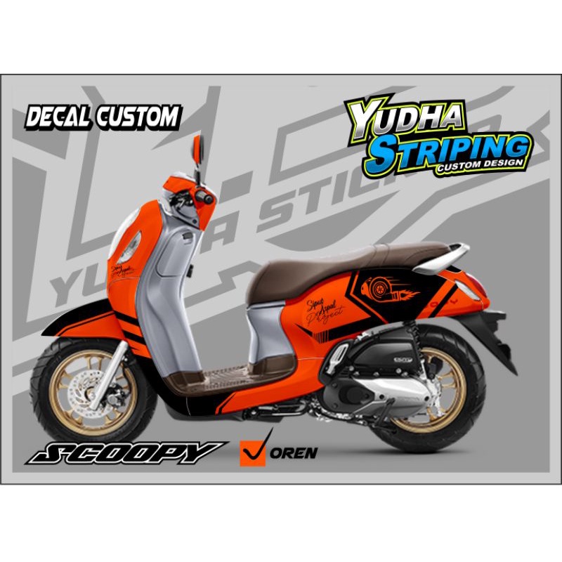 STICKER DECAL SCOOPY NEW 2020 / DECAL SCOOPY NEW
