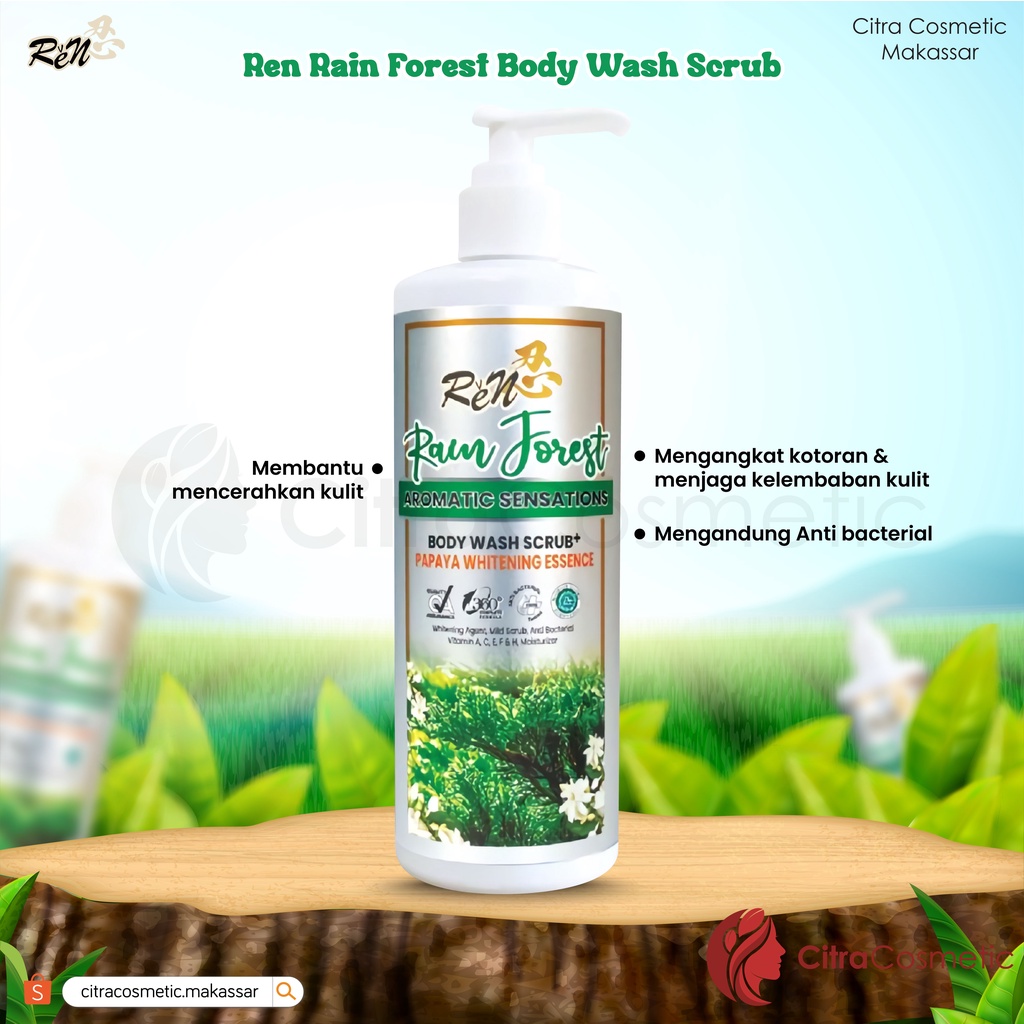 Ren Body Wash Scrub+ 300 Ml | 60 Ml Series