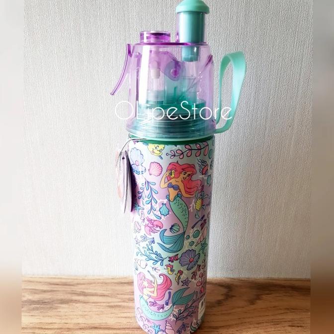 SMIGGLE - Disney Princess Stainless Steel Spritz Botol Minum Semprot 2