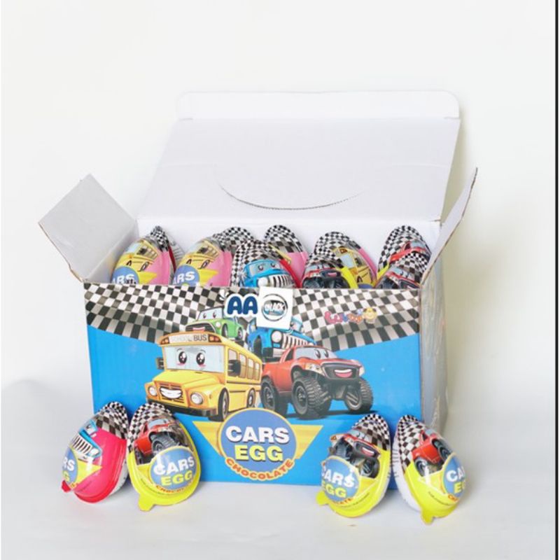 

cars egg chocolate box isi 30