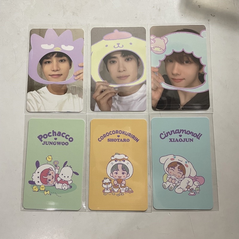 TC TRADING CARD NCT SANRIO B VER JAEHYUN JISUNG TAEIL JUNGWOO SHOTARO XIAOJUN