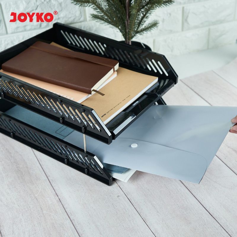 

DOCUMENT TRAY JOYKO DT-800-2T | RAK TEMPAT DOKUMEN 2 SUSUN WARNA HITAM