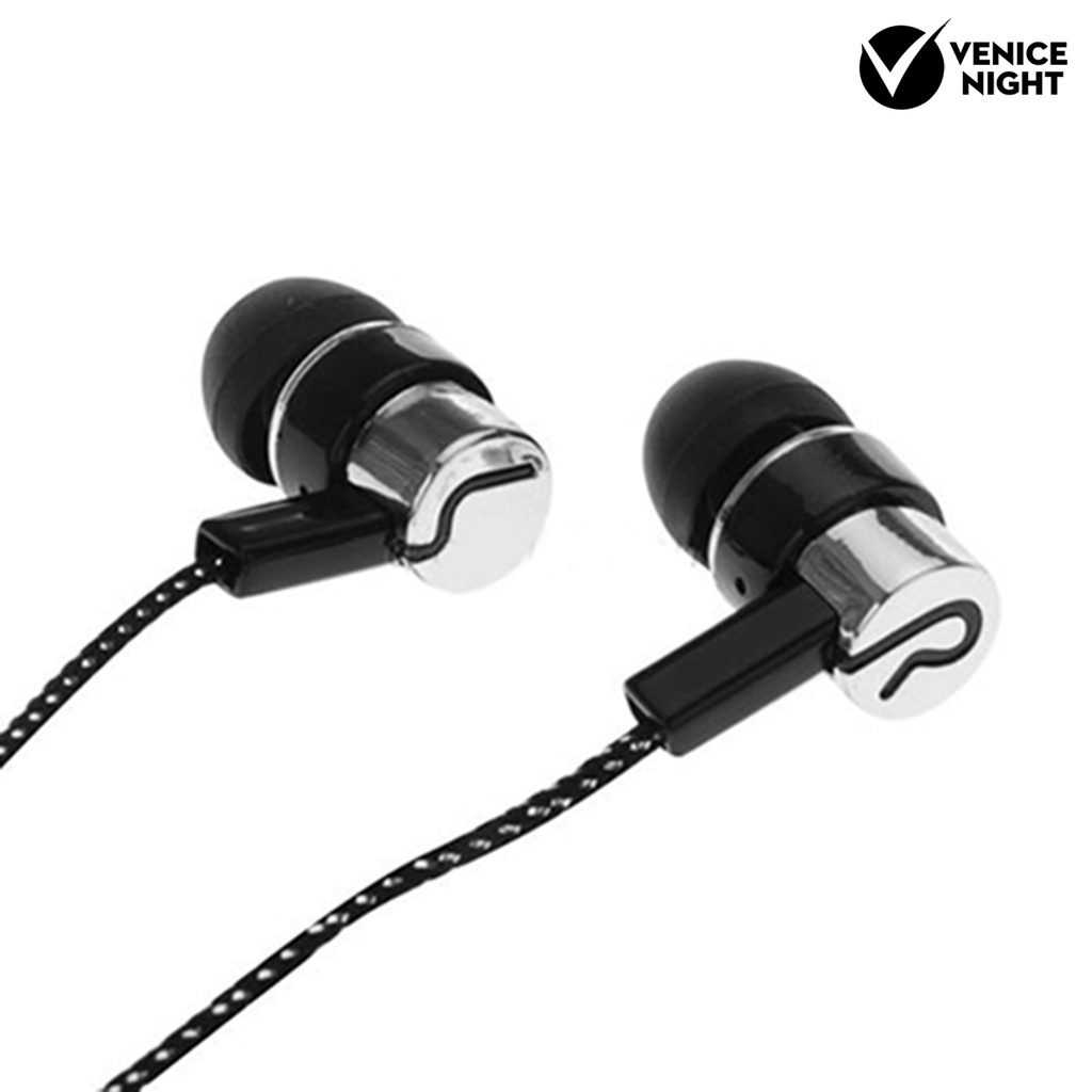 (VNEP) (Berkabel) Headset Earphone In-ear Stereo Noise Reduction Bahan TPE Jack 3.5mm Untuk Asrama