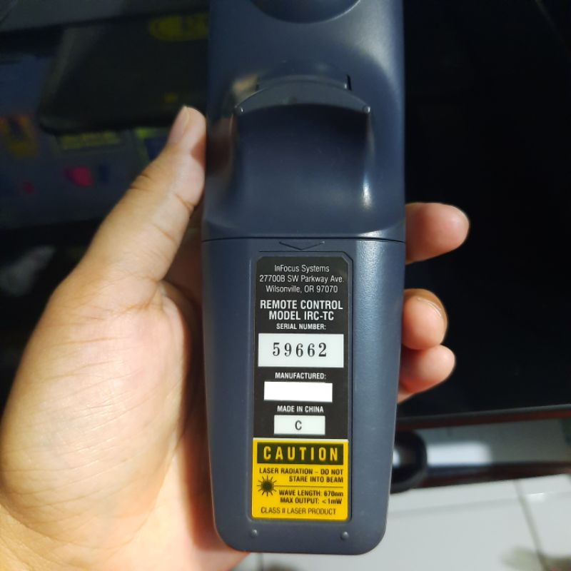 REMOTE REMOT PROYEKTOR PROJECTOR INFOCUS 27700B ORIGINAL ASLI