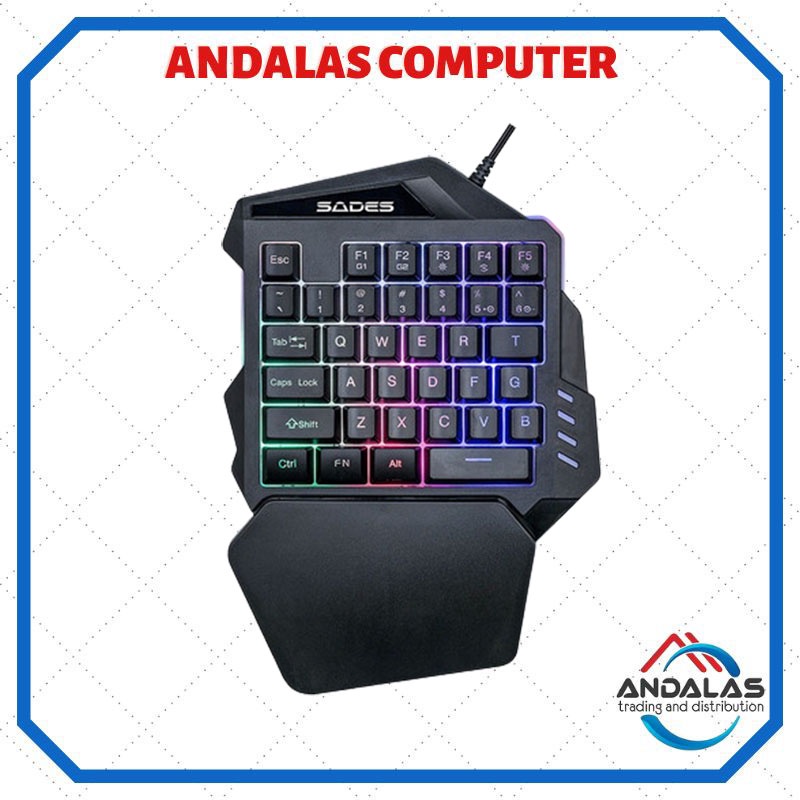 KEYBOARD GAMING SINGLE SADES TS-36 HAND REVOLVER