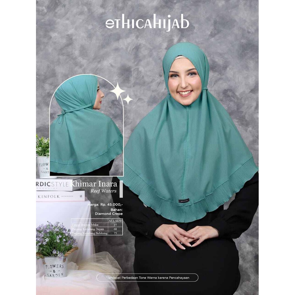 Ethica Hijab Khimar Inara Kerudung Bergo Diamond