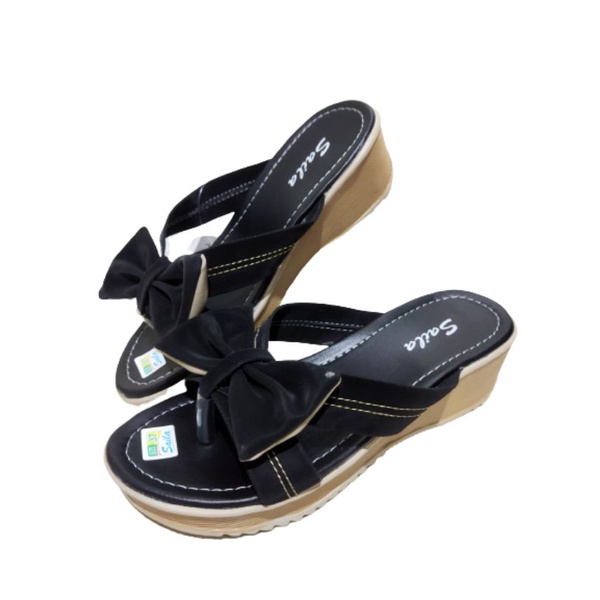 sandal wanita wedges jepit pita hak 5cm terlaris bahan di jamin oke