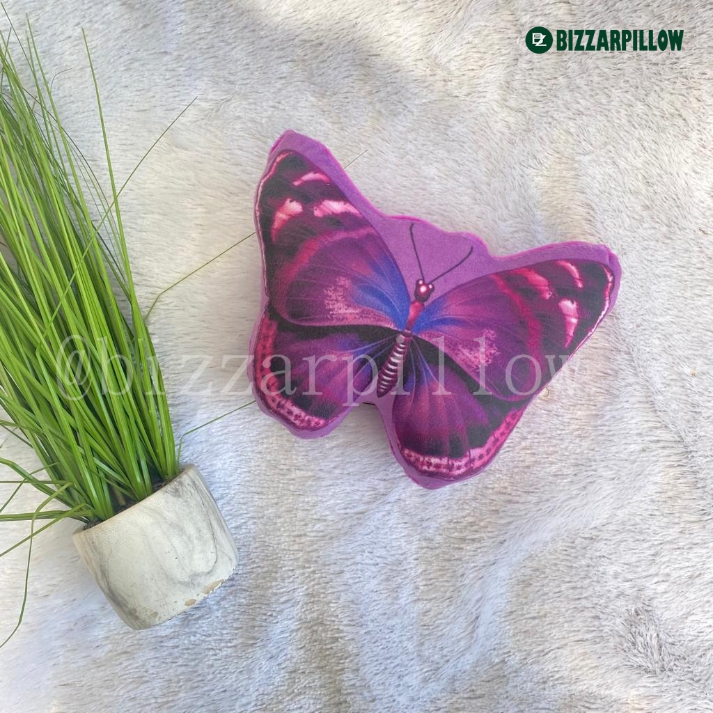 Bizzarpillow Bantal Sofa Motif Kupu-Kupu size S BZ319