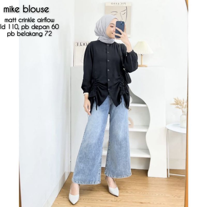 Mike blouse serut crincle airflow new ld 110