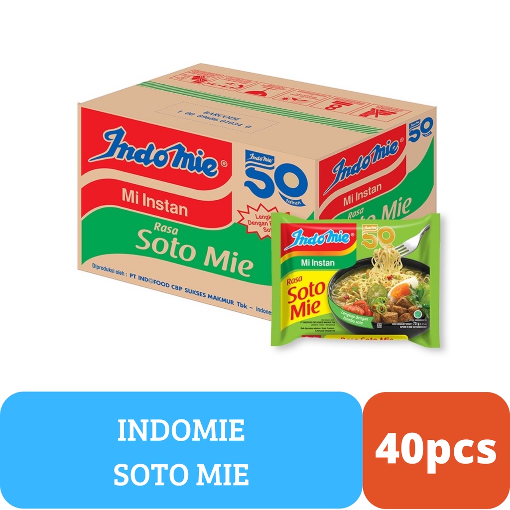 

Indomie 1 Dus Soto Mie Isi 40 Pcs/ Mie instant kuah INDOMIE