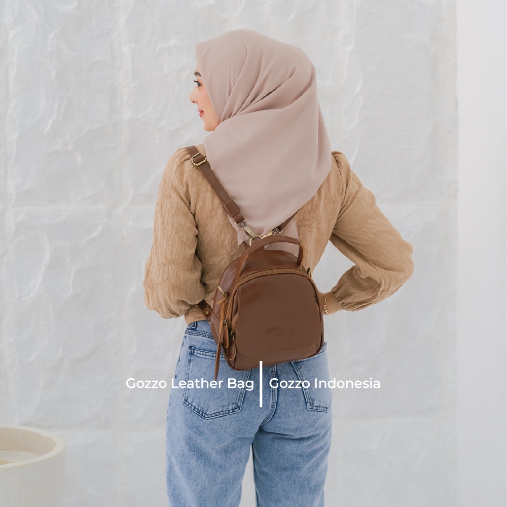 NEW!!! TAS MINI BACKPACK RANSEL SELEMPANG WANITA NIKITA KULIT ASLI//FREE GRAFIR NAMA KAMU