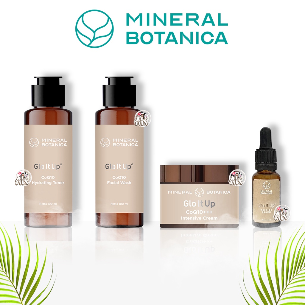 MINERAL BOTANICA GLO IT UP SERIS ( FACIAL WASH / TONER / INTENSIVE CREAM / PEPTIDE SERUM )