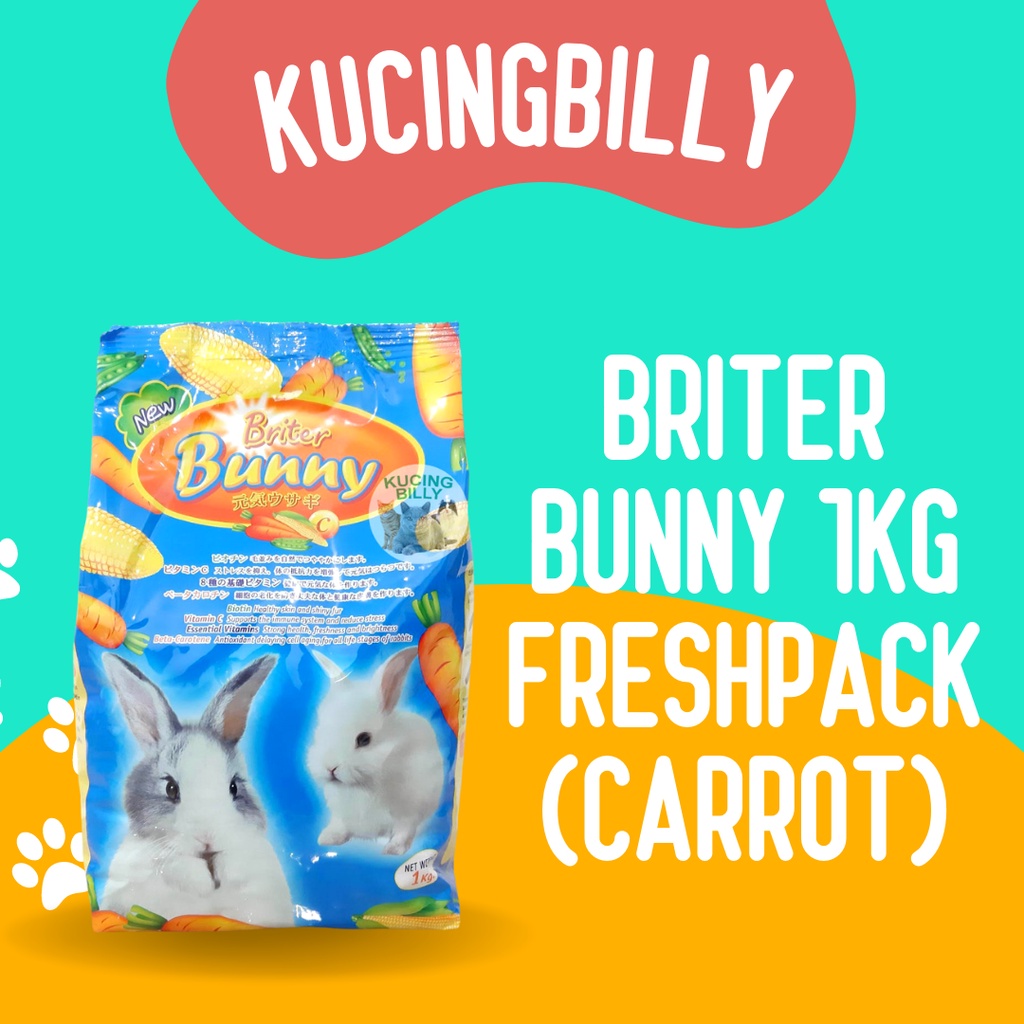 Briter Bunny 1kg makanan kelinci