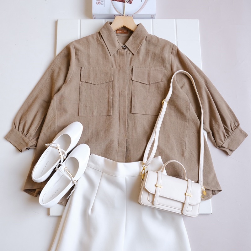 Aseli Linen Two Pocket Shirt