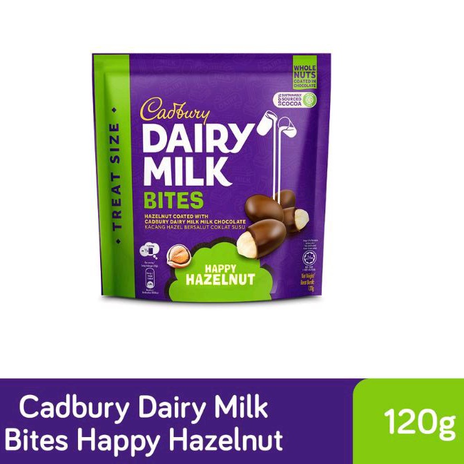 

Cadbury Dairy Milk Chocolate Bites 120gr Happy Huzelnut