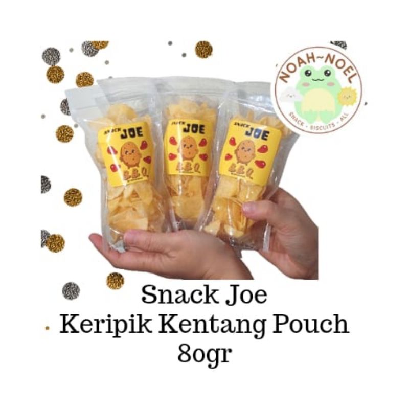 

NN - SNACK JOE Keripik Kentang Pouch 80gr Homemade aneka rasa Cemilan kentang