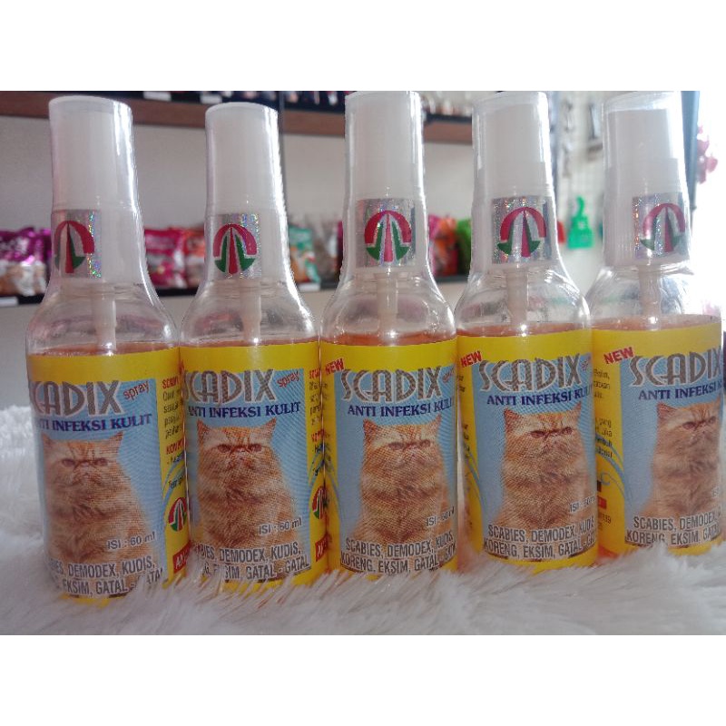 Scadix Spray Obat Anti Infeksi Kulit Kucing Gatal koreng