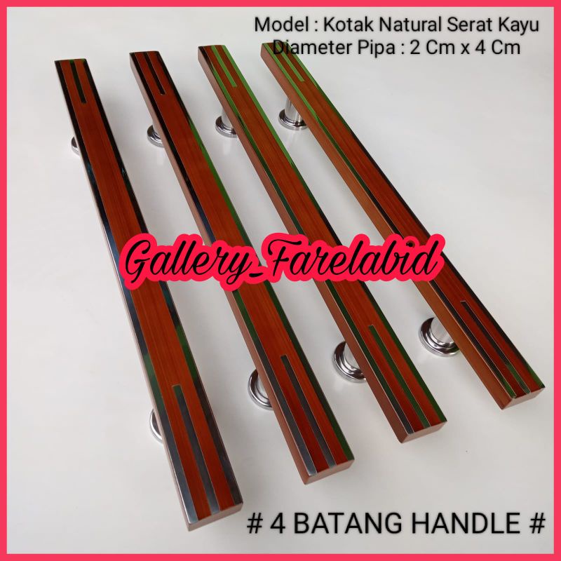 4 BATANG HANDLE PINTU Rumah Stainless Steel 60 Cm Gagang Pintu Rumah 45 Cm Pegangan Pintu Kupu Tarung Tarikan Pintu Rumah Minimalis