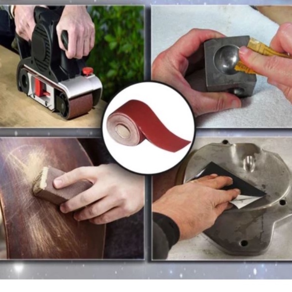 AMPLAS METERAN TERSEDIA BANYAK UKURAN/AMPLAS ROLL METERA/AMPLAS GOSOK KERAK BESI KAYU BAMBU/AMPLAS M