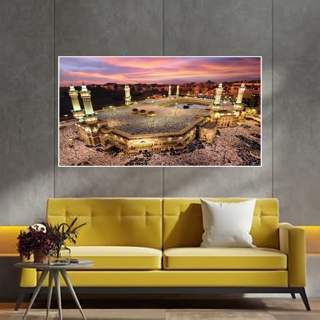 WALL DECOR POSTER GAMBAR KABAH MEKAH MADINAH UKURAN XTRA BESAR XTRA JUMBO BEST SELLER