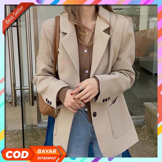 Ellen Blazer Set | Blazer Set + Celana Kulot / Setelan Blazer / Setela Blazer Wanita Jaket Korean O