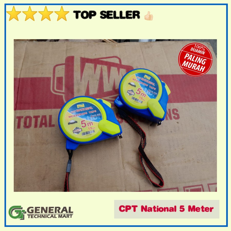 Meteran Auto Stop CPT National 5 Meter