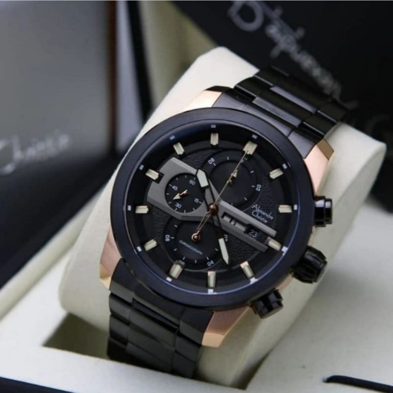 Jam Tangan Pria Alexandre Christie 6559 / AC 6559 Original