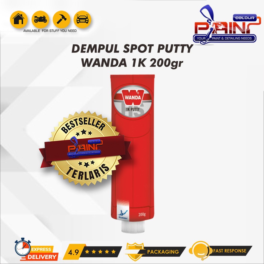 Dempul Halus Spot Putty Wanda Tube 200gr