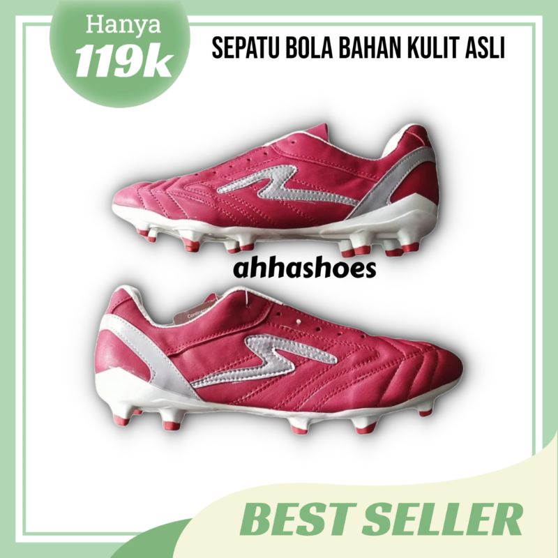 Sepatu Bola Specs/Sepatu Sepakbola BOLA KAKI bahan KULIT BONUS kaoskaki