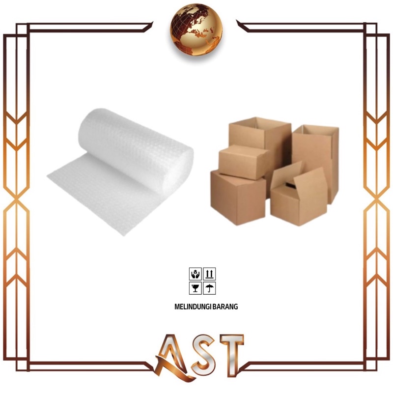 

Packing Bubble Wrap Warna Hitam Putih Plus Kardus Tambahan