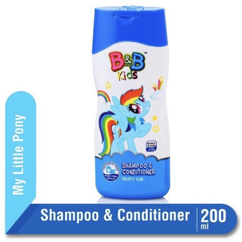 Jual B&B Kids Shampoo & Conditioner My Little Pony Anak 200ml | Shopee ...