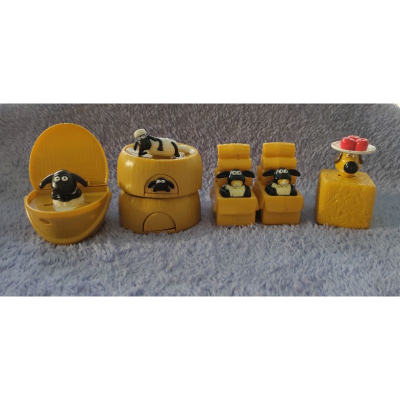 Shaun The Sheep, Mainan Preloved, Mainan McDonald's, Mainan KFC, Timmy, Bitzer, Shirley, Shaun, Aard