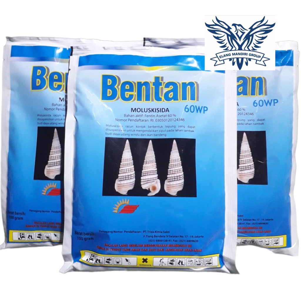 Moluskisida Bentan 60WP Biru 100gr Bahan Aktif Fentin Asetat 60%